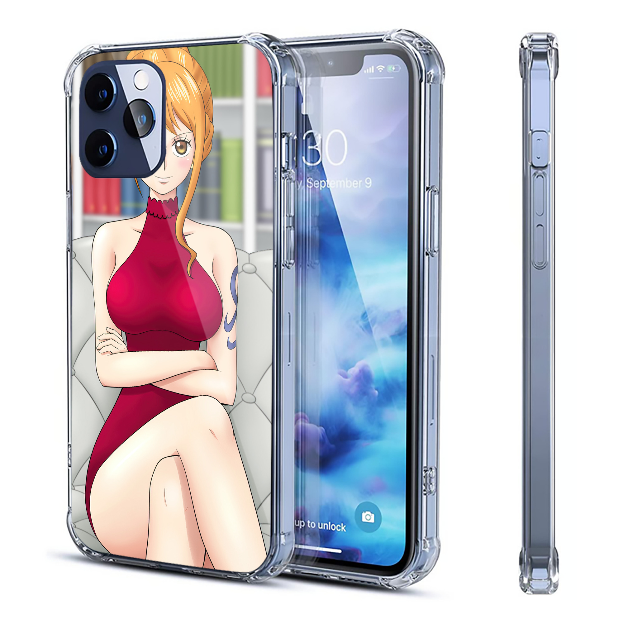 （画像用） ワンピース ONE PIECE 【iPhone 12シリーズ対応】透明スマホケース（クリアソフトケース）
